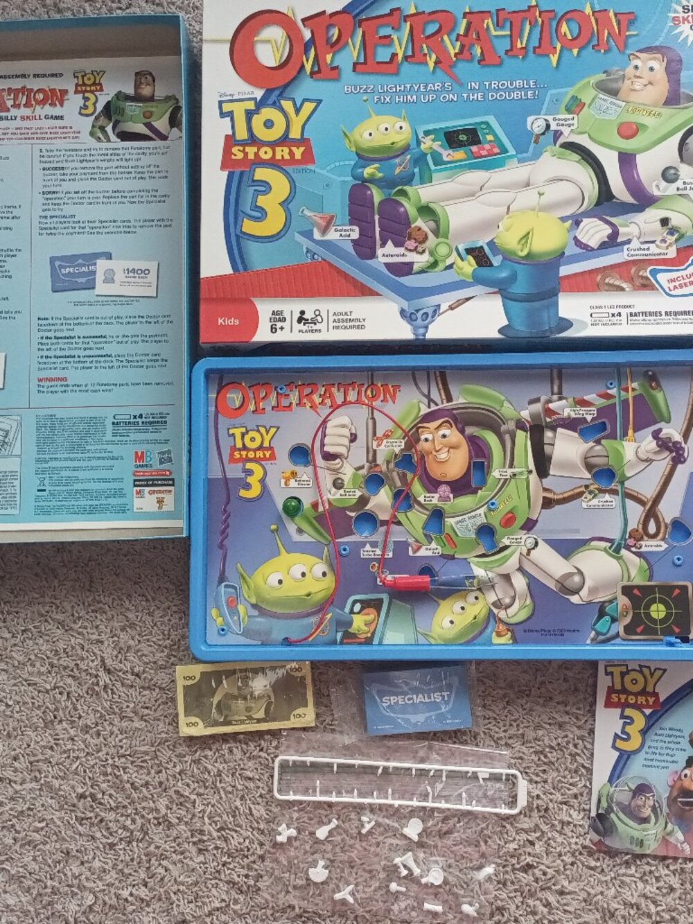 Toy Story 3 Operation Game 2005 Complete Like New Works Great